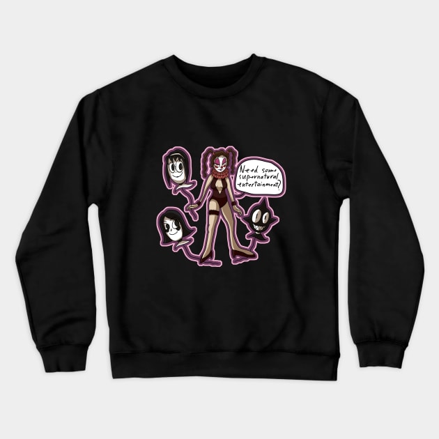 Sexy Clown and Balloons Crewneck Sweatshirt by Tommythemage